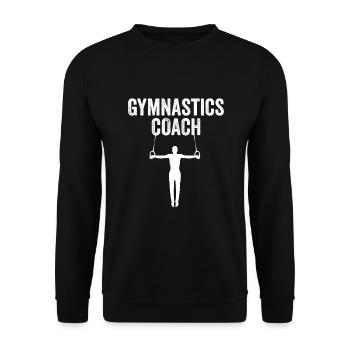Gymnastics Coach - Unisex Sweatshirt - black - Front - Alina (178cm) & Michal (187cm)