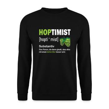 Beer Pils Drink Beer Lovers Funny Sayings - Unisex Sweatshirt - black - Front - Alina (178cm) & Michal (187cm)
