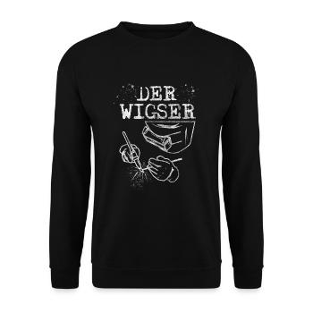 Schweißer Wig schweißen Metallbauer Schweißgerät - Unisex Pullover - Schwarz - Vorne - Alina (178cm) & Michal (187cm)