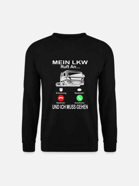 LKW Fahrer Berufskraftfahrer Trucker Brummi Truck - Unisex Pullover - Schwarz