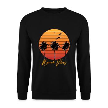 Summer Summer Summer - Unisex Sweatshirt - black - Front - Alina (178cm) & Michal (187cm)