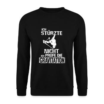 Stunt Scooter Tretroller - Unisex Pullover - Schwarz - Vorne - Alina (178cm) & Michal (187cm)