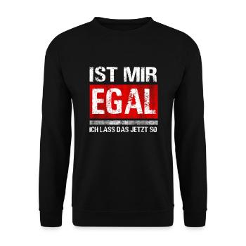 Arbeit Sprüche lustig Bürohumor Arbeiter Kollege - Unisex Pullover - Schwarz - Vorne - Alina (178cm) & Michal (187cm)