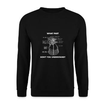Aerospace Engineer Rocket Engine Spaceflight - Unisex Sweatshirt - black - Front - Alina (178cm) & Michal (187cm)