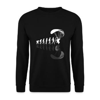 Evolution Parapente parapente - Sweat-shirt Unisexe - noir - Devant - Alina (178cm) & Michal (187cm)