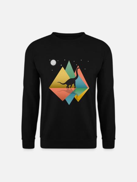 Brontosaurus Dinosaur - Unisex Sweatshirt - black