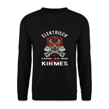 Je ne conduis électriquement que dans la foire de la visseuse - Sweat-shirt Unisexe - noir - Devant - Alina (178cm) & Michal (187cm)