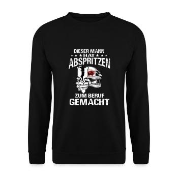 Fahrzeuglackierer Meister Auto Lackiererei EFZ - Unisex Pullover - Schwarz - Vorne - Alina (178cm) & Michal (187cm)