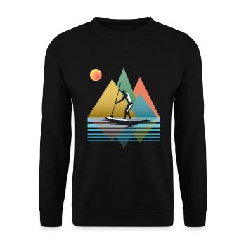 SUP Herren - Unisex Pullover - Schwarz - Vorne - Alina (178cm) & Michal (187cm)