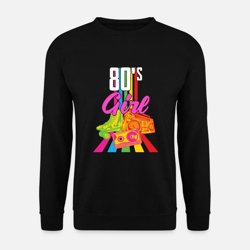 80s - 80s Girl - Unisex Sweatshirt - black