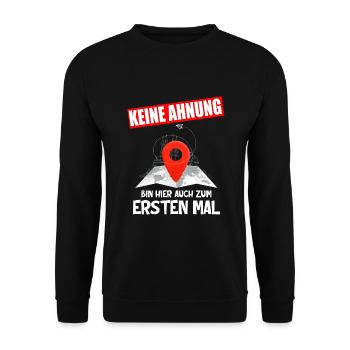 Reiseleiter Fremdenführer Stadtführung Tour guide - Unisex Pullover - Schwarz - Vorne - Alina (178cm) & Michal (187cm)