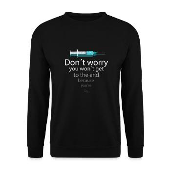 Anesthesia Anesthesia Doctor I need to go Anesthesiologist - Unisex Sweatshirt - black - Front - Alina (178cm) & Michal (187cm)
