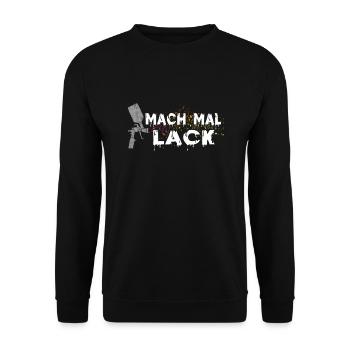 Fahrzeuglackierer Meister Auto Lackiererei - Unisex Pullover - Schwarz - Vorne - Alina (178cm) & Michal (187cm)