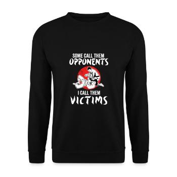 Brazilian Jiu Jitsu Kampfkunst - Unisex Pullover - Schwarz - Vorne - Alina (178cm) & Michal (187cm)