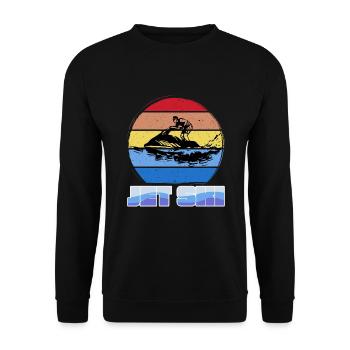 Jetski - Unisex Pullover - Schwarz - Vorne - Alina (178cm) & Michal (187cm)