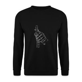Archer tir à l'arc arc et flèche - Sweat-shirt Unisexe - noir - Devant - Alina (178cm) & Michal (187cm)