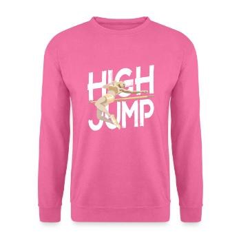 Hochsprung - Hochspringer - Unisex Pullover - Pink - Vorne