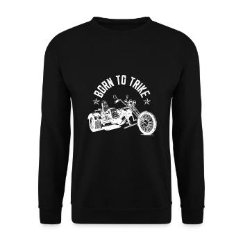 La légende vit trike tricycle tricycle triker - Sweat-shirt Unisexe - noir - Devant - Alina (178cm) & Michal (187cm)