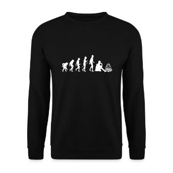 Bushcraft Survival Bushcrafting Proverbe - Sweat-shirt Unisexe - noir - Devant - Alina (178cm) & Michal (187cm)