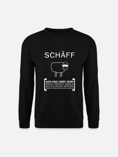 Schäff Chef Abteilungsleiter Schaf Boss - Unisex Pullover - Schwarz