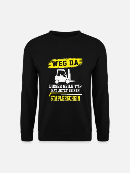 Staplerfahrer Lagerist Gabelstaplerfahrer - Unisex Pullover - Schwarz
