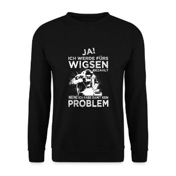 Wigser Wig Schweißen Schweißfachmann - Unisex Pullover - Schwarz - Vorne - Alina (178cm) & Michal (187cm)