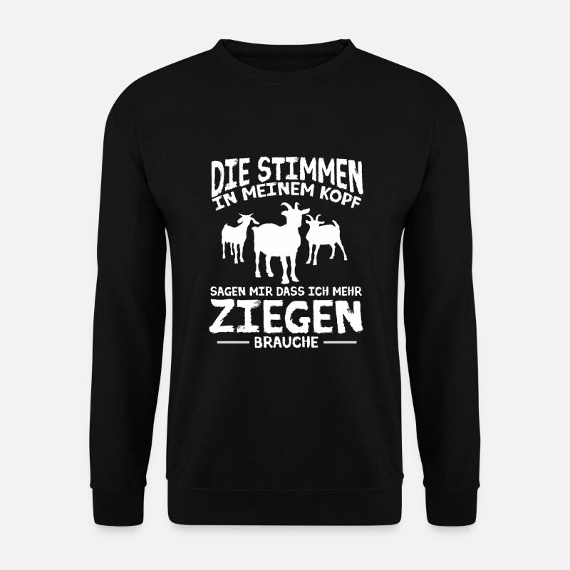 Chèvre Gardien Chèvre ChèvreHerd - Sweat-shirt Unisexe - noir