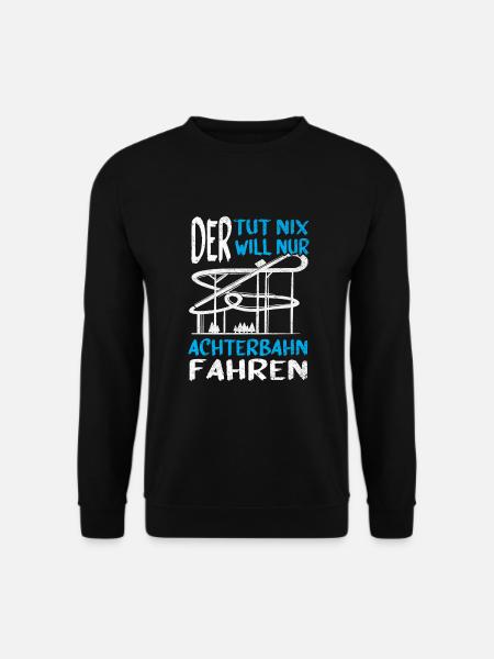 Achterbahn Freizeitpark Rollercoaster - Unisex Pullover - Schwarz