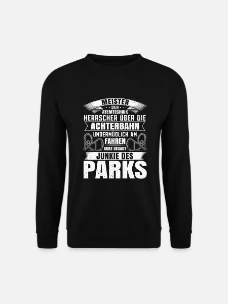 Achterbahn Freizeitpark Rollercoaster - Unisex Pullover - Schwarz