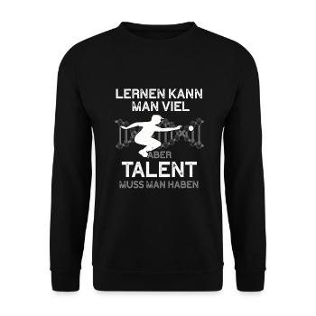 Boule Spiel Petanque Crossboule - Unisex Pullover - Schwarz - Vorne - Alina (178cm) & Michal (187cm)