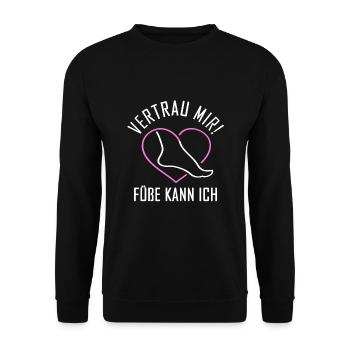 Gut zu Fuß Podologin Nageldesignerin Podologie - Unisex Pullover - Schwarz - Vorne - Alina (178cm) & Michal (187cm)