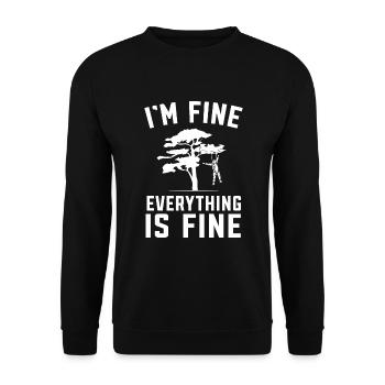 Parachutisme Parachutistes Fallschirmspringen - Sweat-shirt Unisexe - noir - Devant - Alina (178cm) & Michal (187cm)