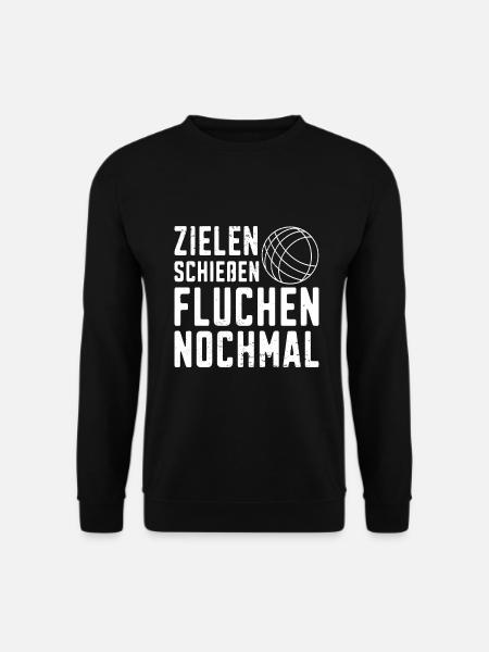 Boule Spiel Petanque Crossboule - Unisex Pullover - Schwarz