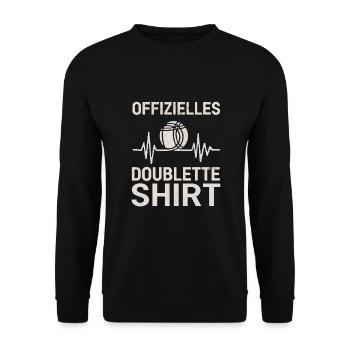 Boule Spiel Petanque Crossboule - Unisex Pullover - Schwarz - Vorne - Alina (178cm) & Michal (187cm)