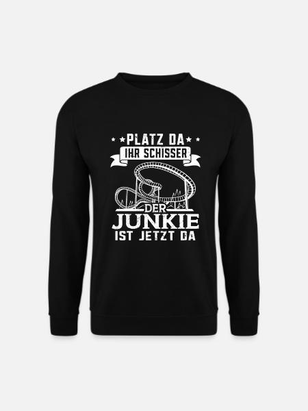 Achterbahn Freizeitpark Rollercoaster - Unisex Pullover - Schwarz