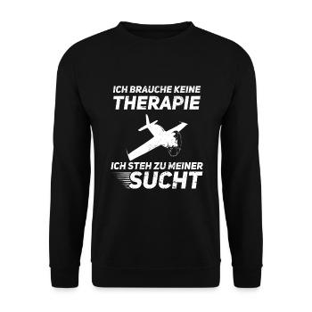 Modellfliegen RC Flugzeug Modellflug - Unisex Pullover - Schwarz - Vorne - Alina (178cm) & Michal (187cm)