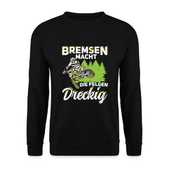 Kinder Cross motorrad Motocross Kindercross - Unisex Pullover - Schwarz - Vorne - Alina (178cm) & Michal (187cm)