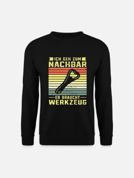 Nachbar Bieröffner - Unisex Pullover - Schwarz