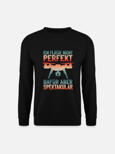 Quadrocopter FPV Drohne Drohnenflieger - Unisex Pullover - Schwarz