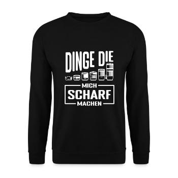 Fotograf Fotografie fotografieren - Unisex Pullover - Schwarz - Vorne - Alina (178cm) & Michal (187cm)