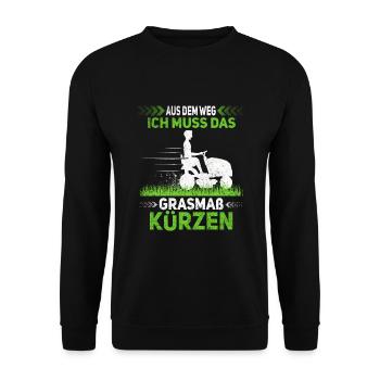 Platzwart Stundenlohn - Unisex Pullover - Schwarz - Vorne - Alina (178cm) & Michal (187cm)