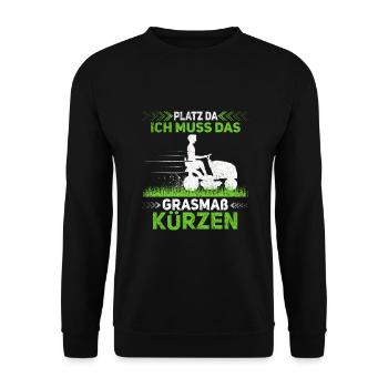 Platzwart Stundenlohn - Unisex Pullover - Schwarz - Vorne - Alina (178cm) & Michal (187cm)