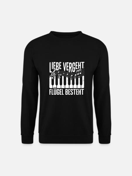 Piano Flügel Klavier Pianist - Unisex Pullover - Schwarz