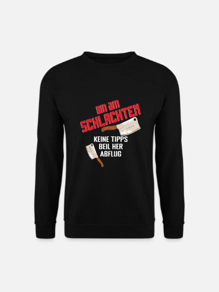 Metzger Schlachter Metzgerei Fleischer - Unisex Pullover - Schwarz