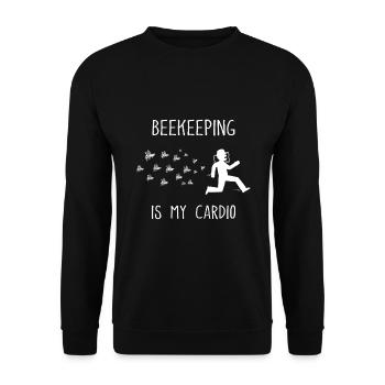 Beekeeper Saying Beekeeper Honey Bees - Unisex Sweatshirt - black - Front - Alina (178cm) & Michal (187cm)