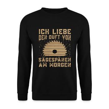 Schreiner Tischler Sprüche Tischlermeister - Unisex Pullover - Schwarz - Vorne - Alina (178cm) & Michal (187cm)