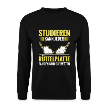 Straßenbau Straßenbaumeister - Unisex Pullover - Schwarz - Vorne - Alina (178cm) & Michal (187cm)