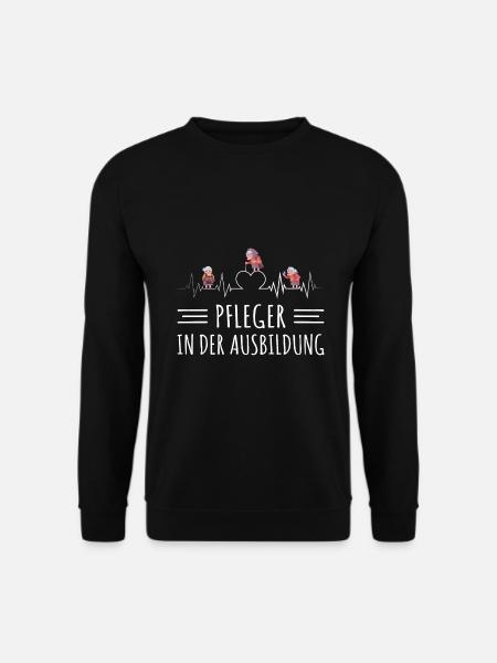 Krankenpfleger Ausbildung Pfleger EKG Altenpfleger - Unisex Pullover - Schwarz