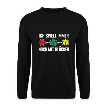 Krypto Trader Bitcoin - Unisex Pullover - Schwarz - Vorne - Alina (178cm) & Michal (187cm)