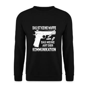 Sportschießen Schießsport Sportschütze - Unisex Pullover - Schwarz - Vorne - Alina (178cm) & Michal (187cm)